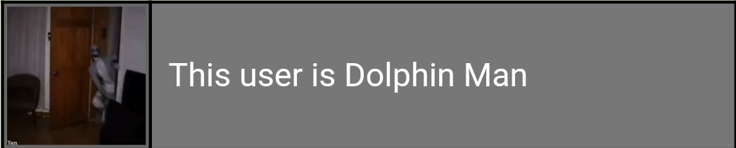 This user is Dolphin Man