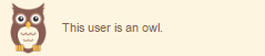 This user is an owl.