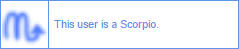 This user is a Scorpio.